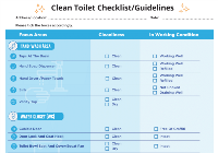 Clean Toilet Checklist